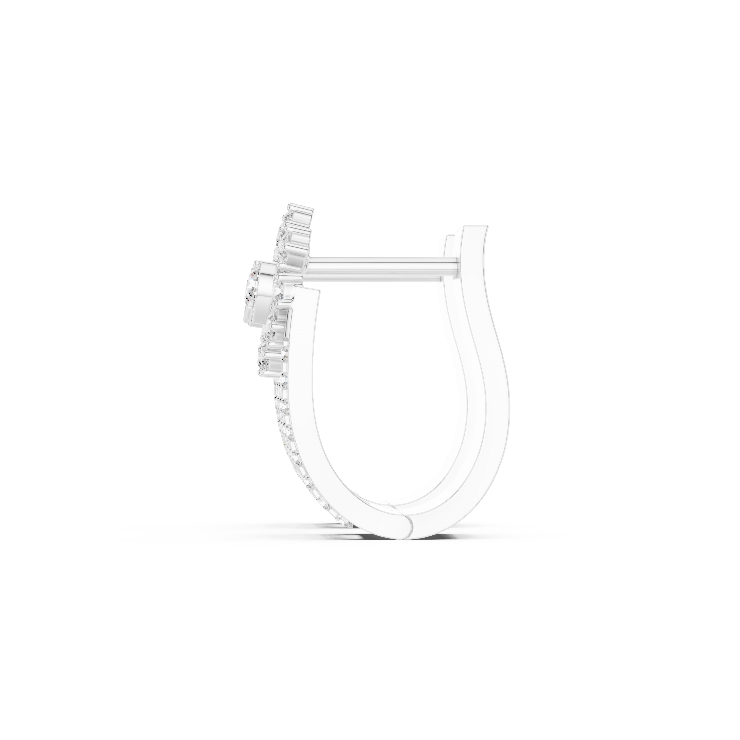 Radiant Emerald Diamond Earrings