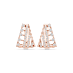 Graceful Tapered Diamond Earrings