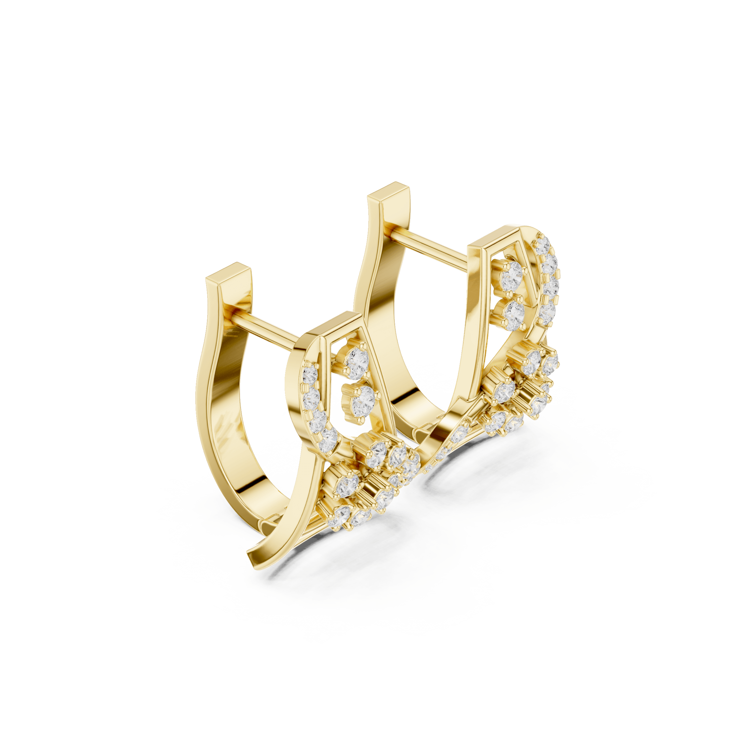 Vogue Heart Diamond Earrings