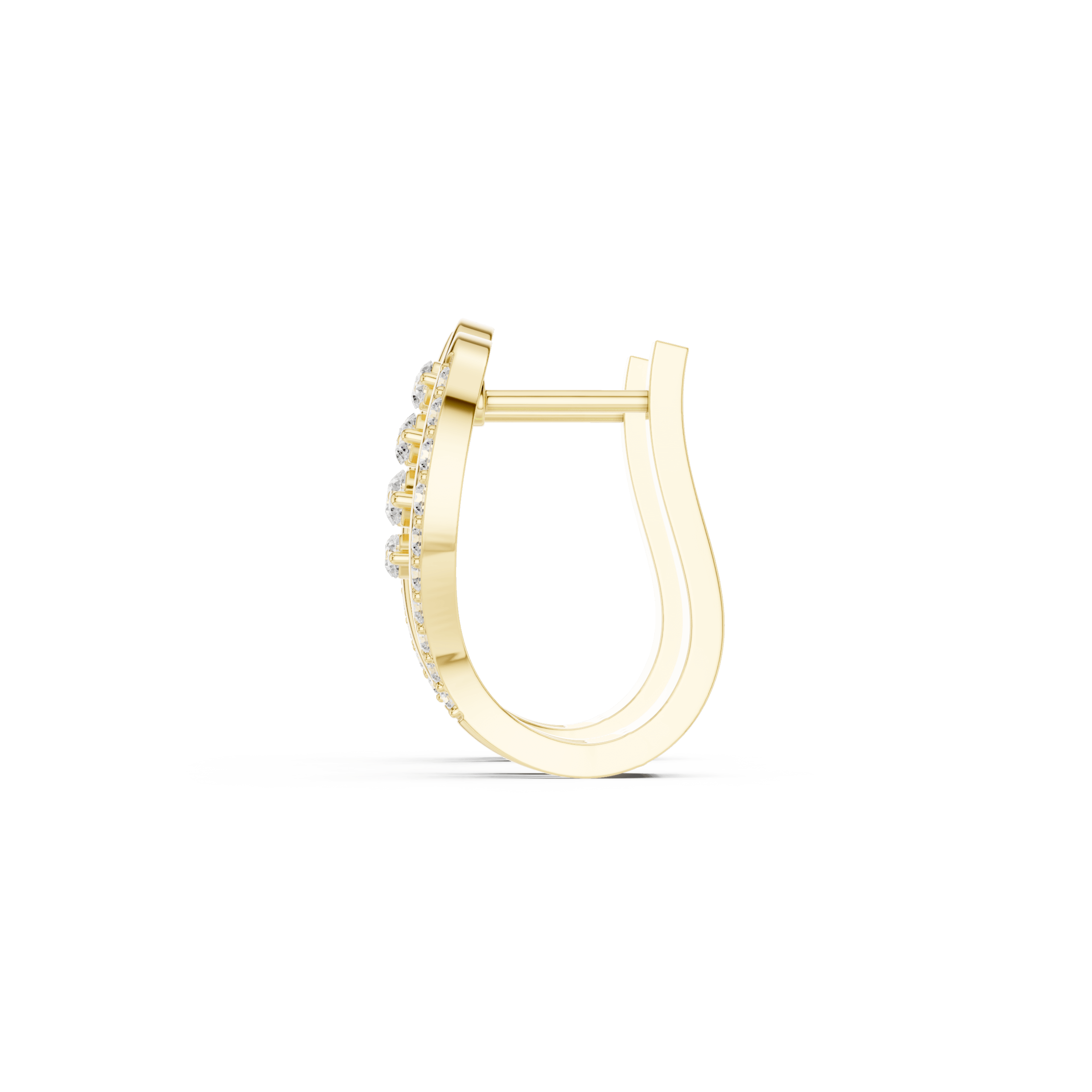 Dazzling Heart Diamond Earrings