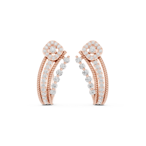 Chic Emerald Diamond Earrings