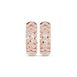 Trendy Oval Diamond Earrings