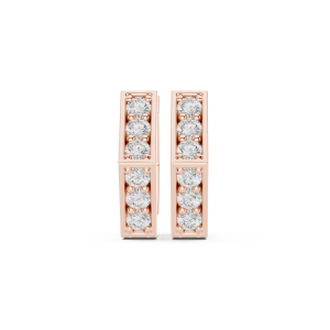 Dazzling Round Diamond Earrings