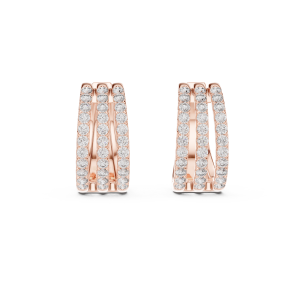 Stylish Tapered Diamond Earrings