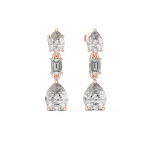 Elegant Triangle Diamond Earrings